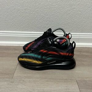 Nike Air Max 720 Black Neon Streaks (AR9293-023) Sneakers 
Women's 7